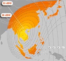 Eutelsat W5 Ku-band East Asia Spot Beam